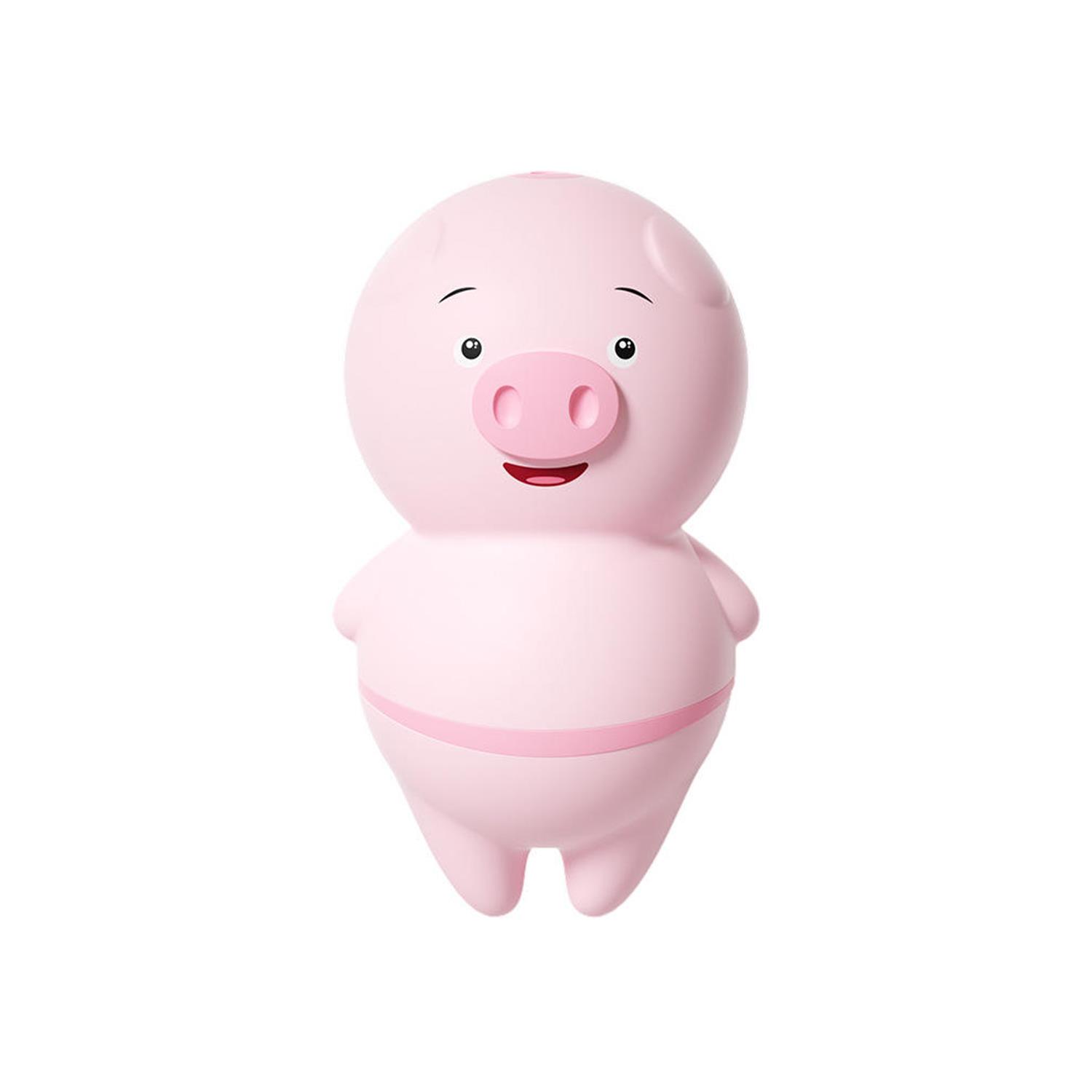 5052 Sevimli Domuz Figür Dil Vibratör Pembe - Görsel 1