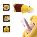 Peluş Tilki Görünümlü Hareketli Isıtmalı Dildo Vibratör - Görsel 3