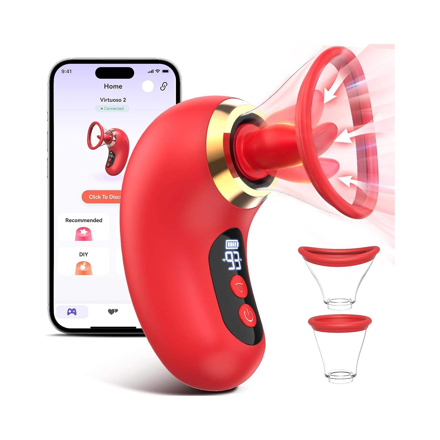 app-kontrollu-emisli-ve-dilli-vibrator-dijital-ekranli-sessiz-su-gecirmez-4430 APP Kontrollü Emişli Ve Dilli Vibratör – Dijital Ekranlı, Sessiz, Su Geçirmez - Görsel 1