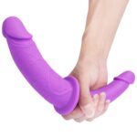 Double Dildo Mor 41 cm - Görsel 4