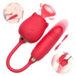 Gül Tasarımlı Çift Fonksiyonlu Vibratör – 10 Emme + 10 Titreşim Modu, Su Geçirmez ve Manyetik Şarjlı - Görsel 3