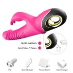 Hareketli Rabbit Vibratör Rose Pembe - Görsel 2