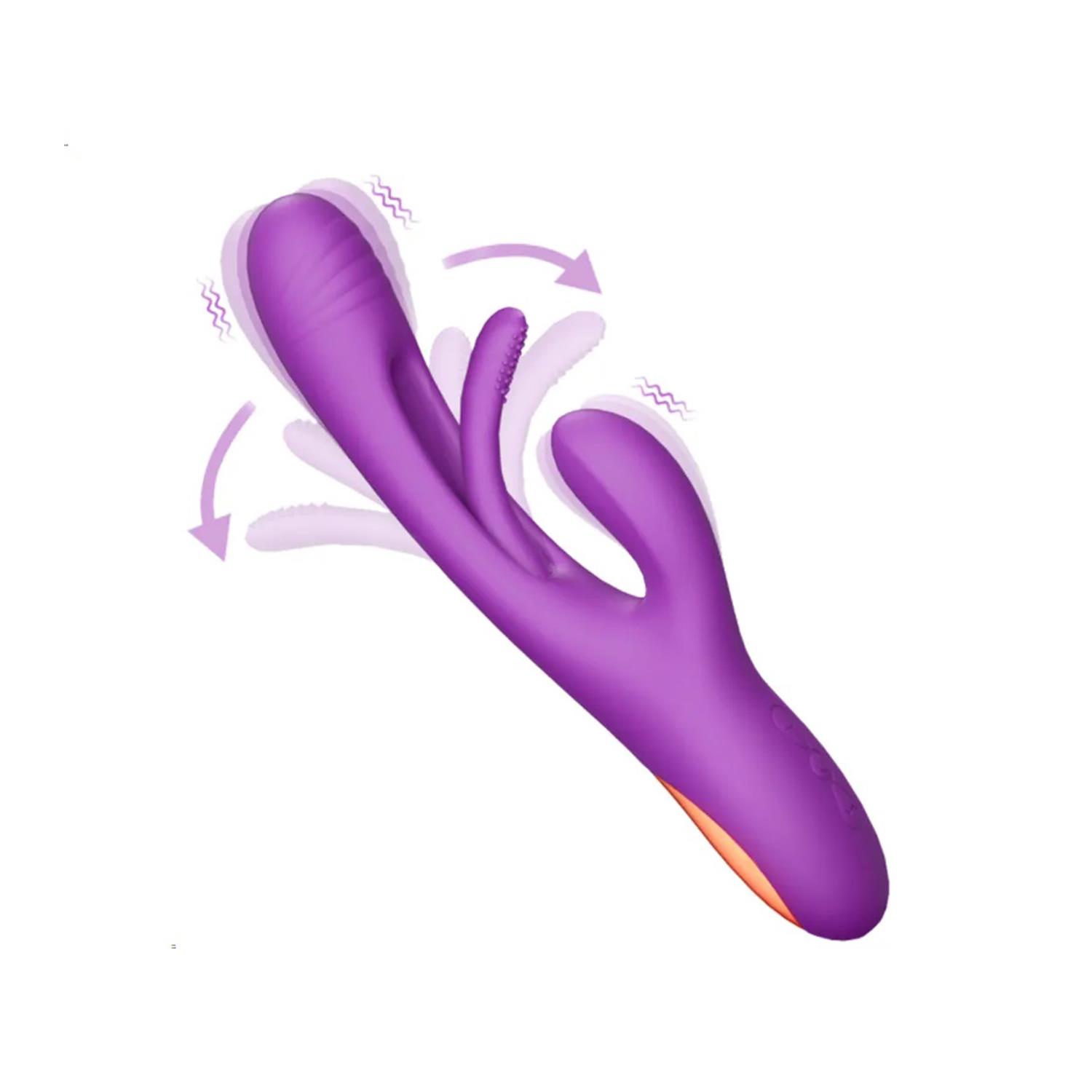modern-3-modlu-rabbit-vibrator-mor-2357 Modern 3 Modlu Rabbit Vibrator Mor - Görsel 1