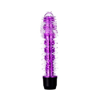 Modern Tırtıklı Şeffaf Vibratör Mor