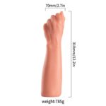 Bay Papyon Kol Şeklinde Realistik Dildo 32 cm - Görsel 4