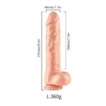 Bay Papyon Vakum Tabanlı Ten Rengi Realistik Dildo 21cm - Görsel 5
