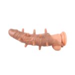 Tırtıklı Titreşimli Penis Kılıfı Ten Rengi - Görsel 5