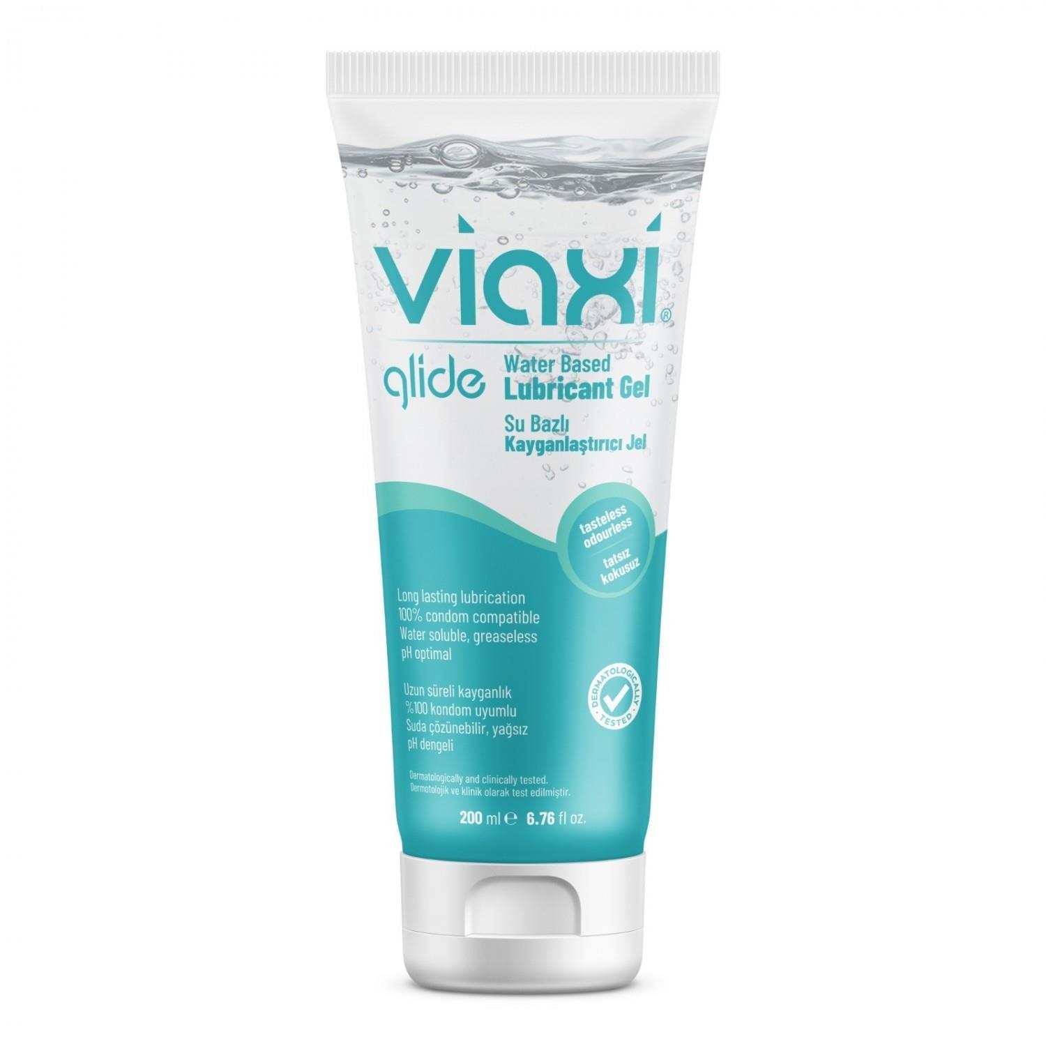 viaxi-glide-su-bazli-kayganlastirici-jel-sade-200-ml-2298 Viaxi Glide Su Bazlı Kayganlaştırıcı Jel Sade 200 ml - Görsel 1