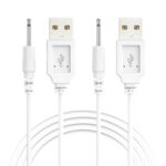Vibratör İçin DC Uçlu USB Şarj Kablosu 30 cm