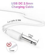 Vibratör İçin DC Uçlu USB Şarj Kablosu 30 cm - Görsel 3
