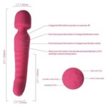 Çift Taraflı Wand Vibratör Kırmızı - Görsel 5